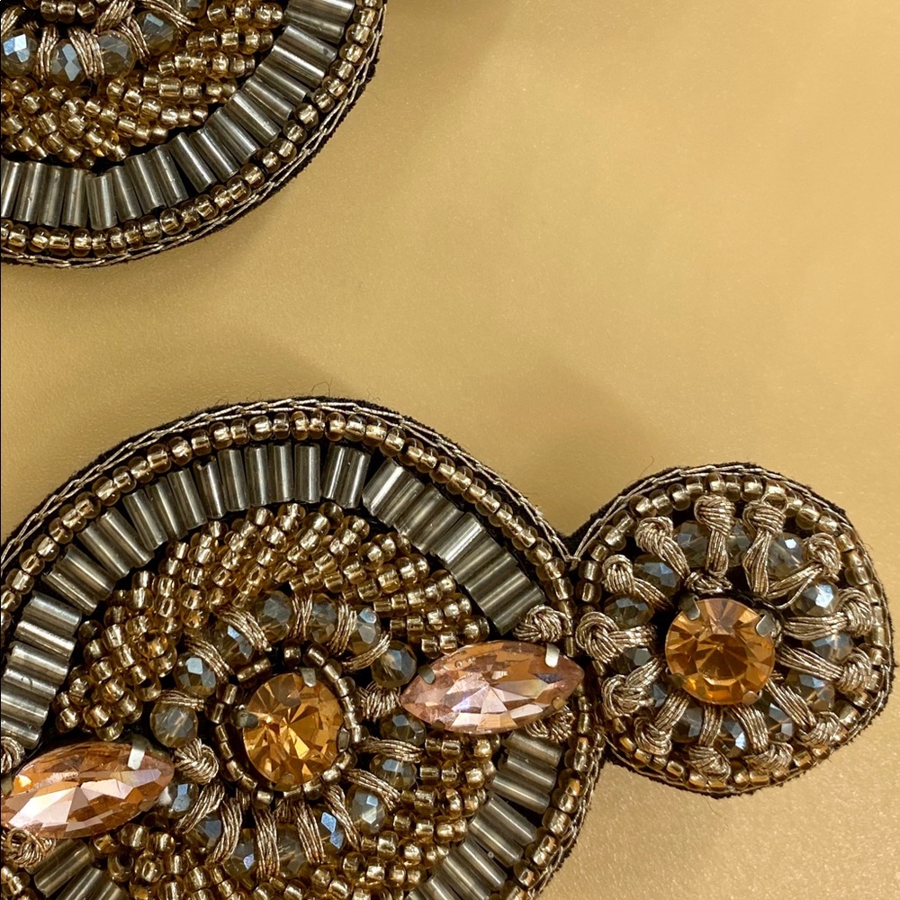 Handbeaded earrings from India - Picture 4 of 7